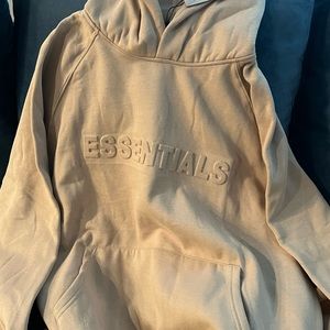 Essentials sweatshirt with hoodie size large